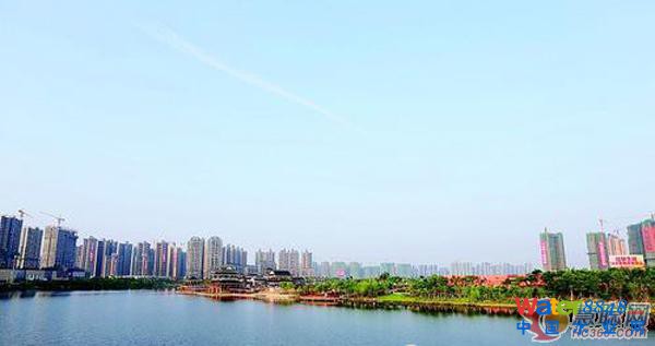 正在建設的金山湖公園二期