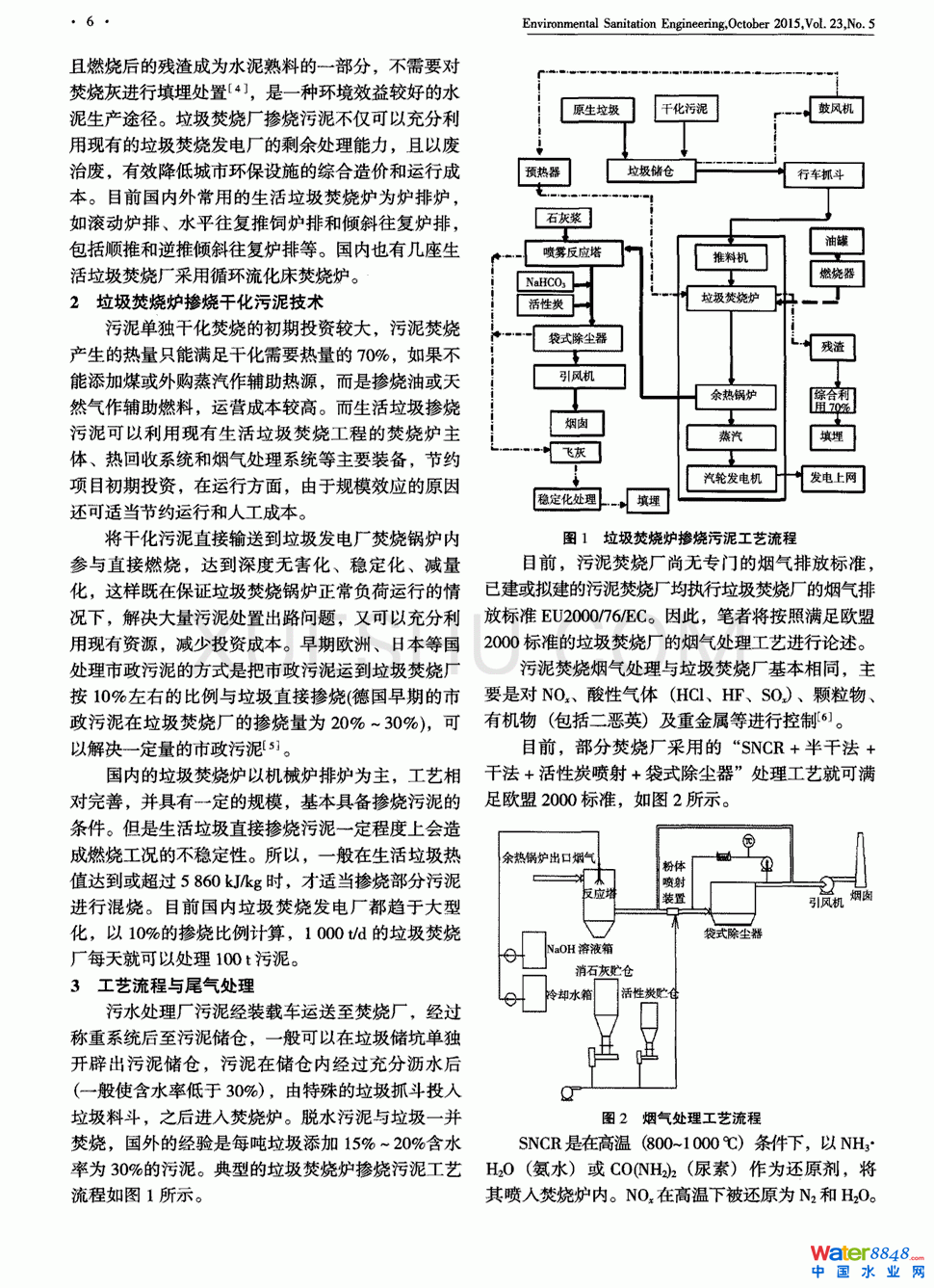 垃圾焚燒發(fā)電廠中摻燒干化污泥探討第1頁